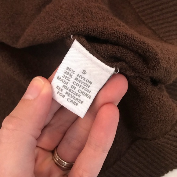 Dress Barn One Button Brown Cardigan Women’s Small - Picture 6 of 6